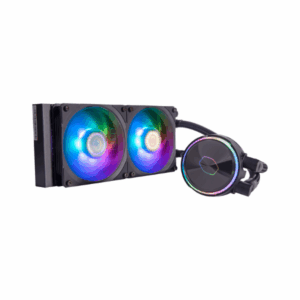 Refrigeración Líquida Cooler Master MasterLiquid PL240 FLUX Black (ARGB, 240 mm, Dual Fan, Compatible LGA1700 / AM5) [MLY-D24M-A23PZ-R1]
