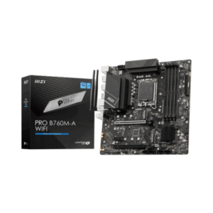 Placa Madre MSI PRO B760M-A WIFI (Micro ATX, LGA1700, DDR5, HDMI/DP, 2x M.2, Wi-Fi 6E, 2.5G LAN) [B760M-A WIFI]