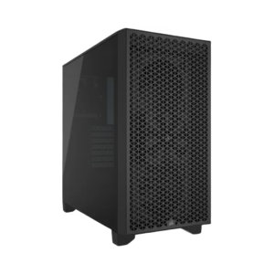 Gabinete Corsair 3000D Airflow – Mid Tower ATX, Vidrio Templado, 2×120 mm, Alto Flujo de Aire – Negro [CC-9011251-WW]