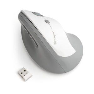 Mouse Kensington Vertical Pro Fit Inalámbrico 1600 DPI Gris/Blanco [K75520WW]