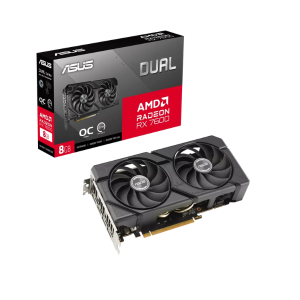 Tarjeta de Video ASUS Dual Radeon RX 7600 OC EVO 8 GB GDDR6 (PCIe 4.0, Triple Slot) [DUAL-RX7600-O8G-EVO]