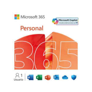 Microsoft 365 Personal – Suscripción 1 Año – 1 Usuario (Hasta 5 Dispositivos) Descargable PC/Mac [EP2-32316]