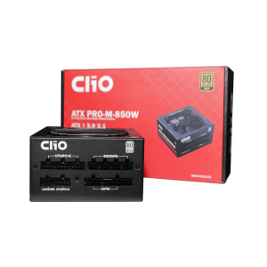Fuente de Poder Clio ATX PRO-M-850W 850W Gold (ATX, Modular, PCIe 5.0) [ATX-PRO-M-850W]