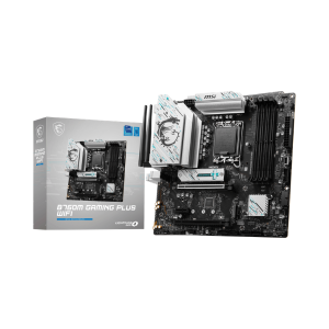 Placa Madre MSI B760M GAMING PLUS WIFI (LGA1700, B760, DDR5, mATX, WiFi) [B760M GAMING PLUS WIFI]