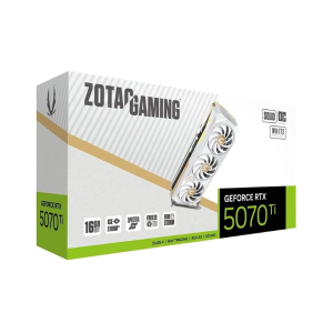 Tarjeta de Video Zotac GAMING GeForce RTX 5070 Ti SOLID CORE OC White Edition 16GB GDDR7 (PCIe 5.0, Triple Fan)