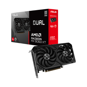 Tarjeta Gráfica ASUS Dual Radeon RX 9060 XT 16GB GDDR6 (PCIe 5.0, Dual Fan) [90YV0LG2-MVAA00]