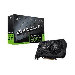 Tarjeta de Video MSI GeForce RTX 5050 8GB Shadow 2X OC (PCIe 5.0, Dual Fan) [G5050-8S2C]