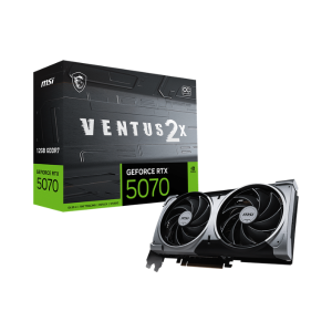 Tarjeta de Video MSI GeForce RTX 5070 12GB Ventus 2X OC (PCIe 5.0, Dual Fan) [G5070-12V2C / 912-V532-009]