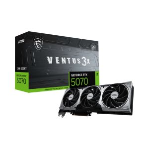 Tarjeta de video MSI GeForce RTX 5070 12G VENTUS 3X OC (PCIe 5.0, 12GB GDDR7, 28 Gbps)