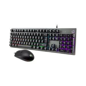 Combo Teclado y Mouse Gamer HP KM300F RGB USB Black [29HPPKM300]