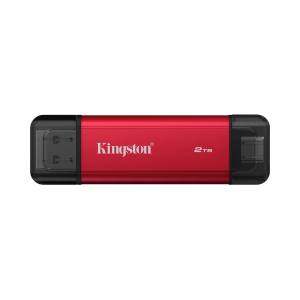 SSD Portátil Kingston Dual 2TB (USB-A + USB-C, USB 3.2 Gen 2, 1050MB/s, Sin cable, 13g) SPSD/2TB