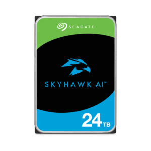 Disco Duro Seagate SkyHawk AI 24TB (3.5", SATA 6Gb/s, 7200RPM, 512MB, 64 Cámaras, 24/7, NVR) ST24000VE002