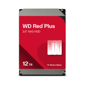 Disco Duro WD Red Plus 12TB NAS (3.5", SATA 6Gb/s, 7200RPM, 512MB, CMR, NASware 3.0, 24/7) WD120EFGX