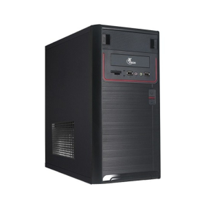 Gabinete XTech XTQ-100 (Micro ATX, Fuente 600W incluida, 2x USB 2.0, Microtorre)