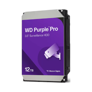 Disco Duro Western Digital Purple Pro 12TB (HDD 3.5", 7200 RPM, SATA III 6.0Gb/s, 512MB Buffer, Vigilancia con IA) WD122PURP